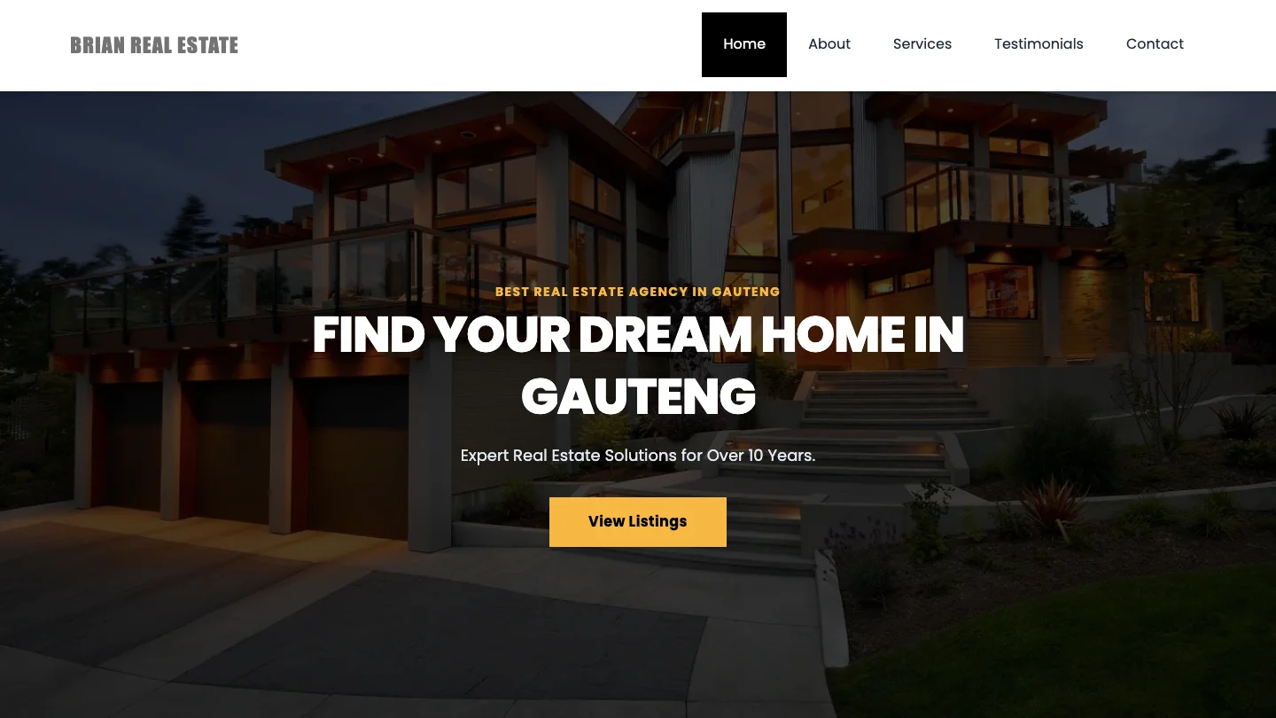 Real Estate Agency project preview
